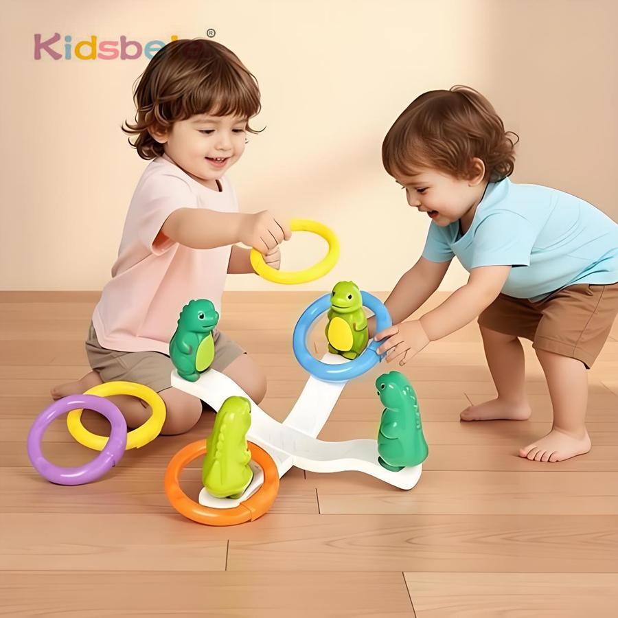 Ring Toss Outdoor - Kids Dinosaur Ring Toss Wobbly Balance