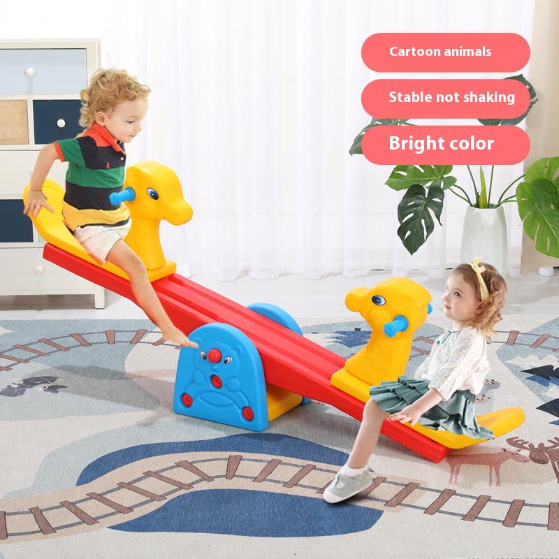 Party Games Kids Indoor - Outdoor Countyard Animal Seesaw Board Toys