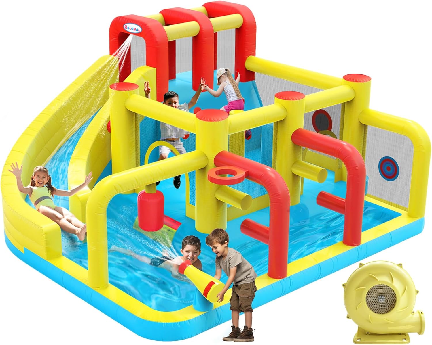 Party Games Kids Indoor - Kids Inflatable Water Slide Bounce House