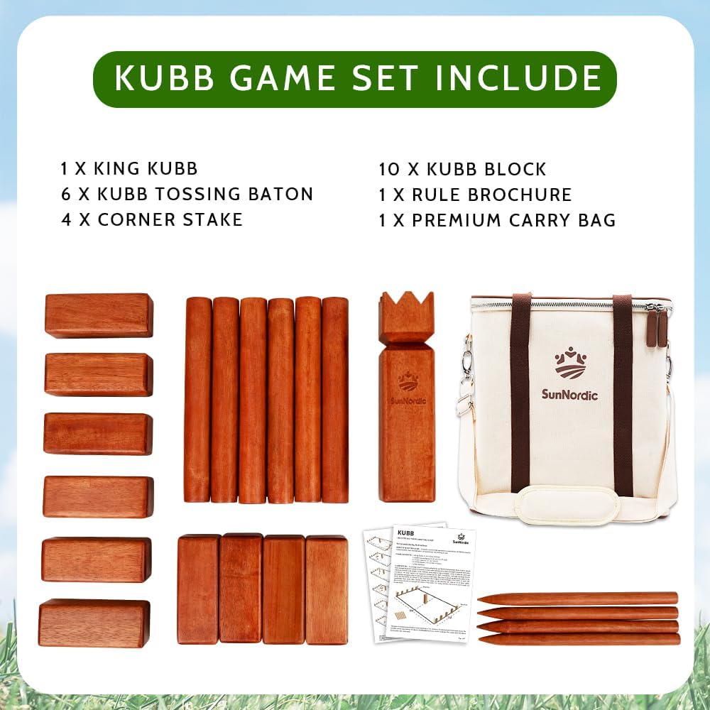 Kubb Yard Game Set - Garden Ru - Kubb Game Yard recensione e prezzo