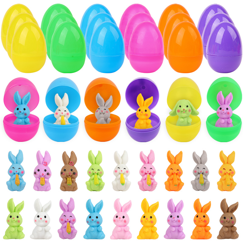 24Pcs Easter Egg With Rabbit F - Party Games Egg recensione e prezzo