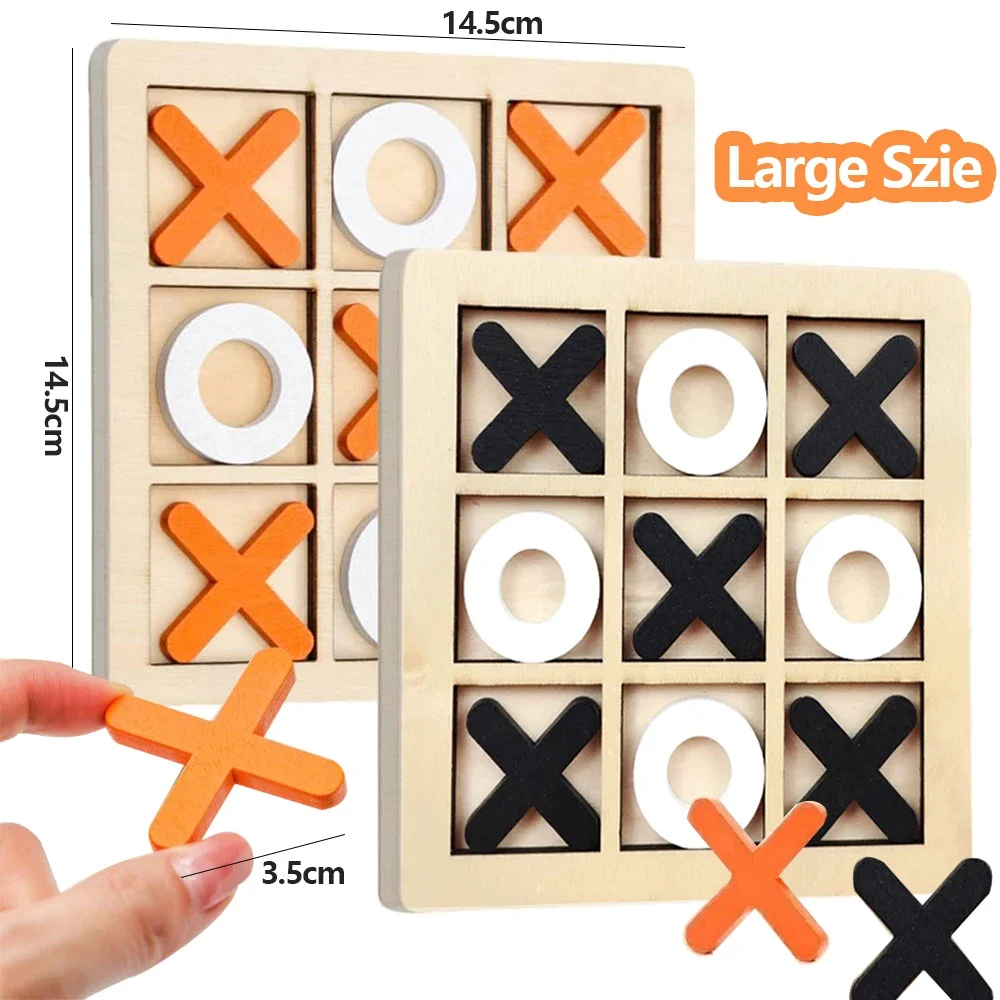 Wooden XO Tic Tac Toe Game Min - Party Games Kids Indoor recensione e prezzo