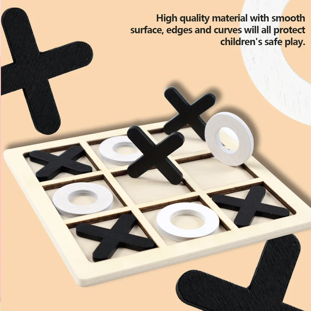 Wooden XO Tic Tac Toe Game Min - Party Games Kids Indoor recensione e prezzo