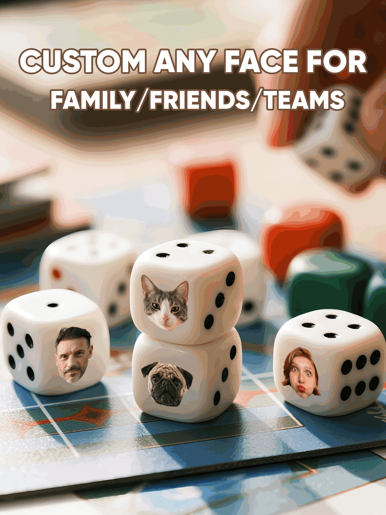 Custom Face Dice Personalized  - Party Games Graduation recensione e prezzo
