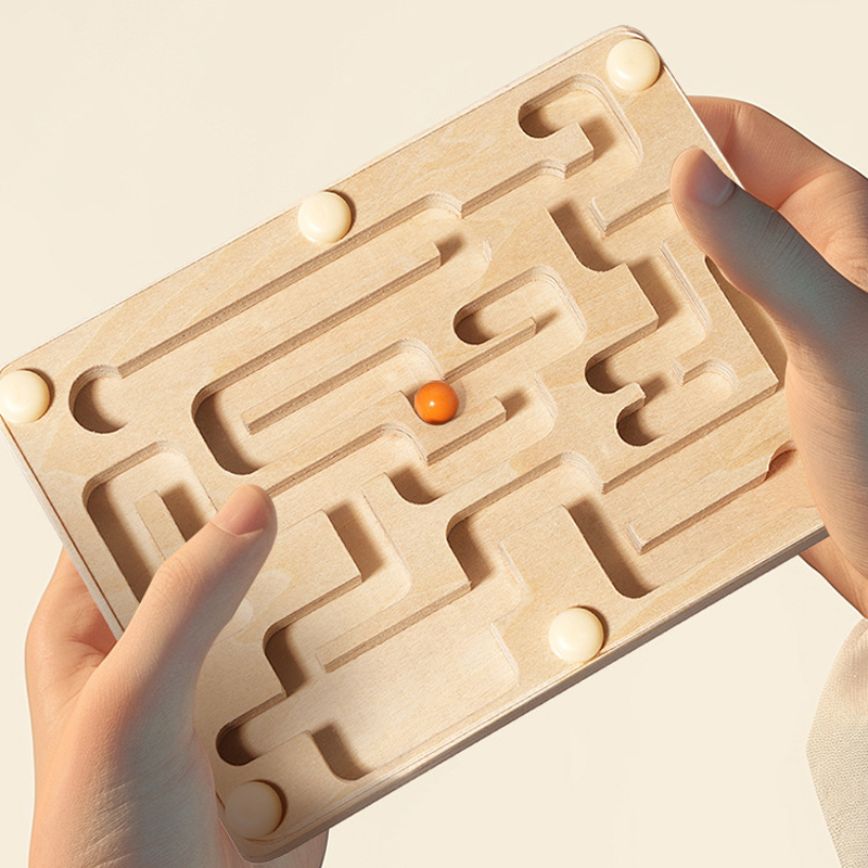 Small Wooden Balance Bead Maze - Party Games Kids Indoor recensione e prezzo