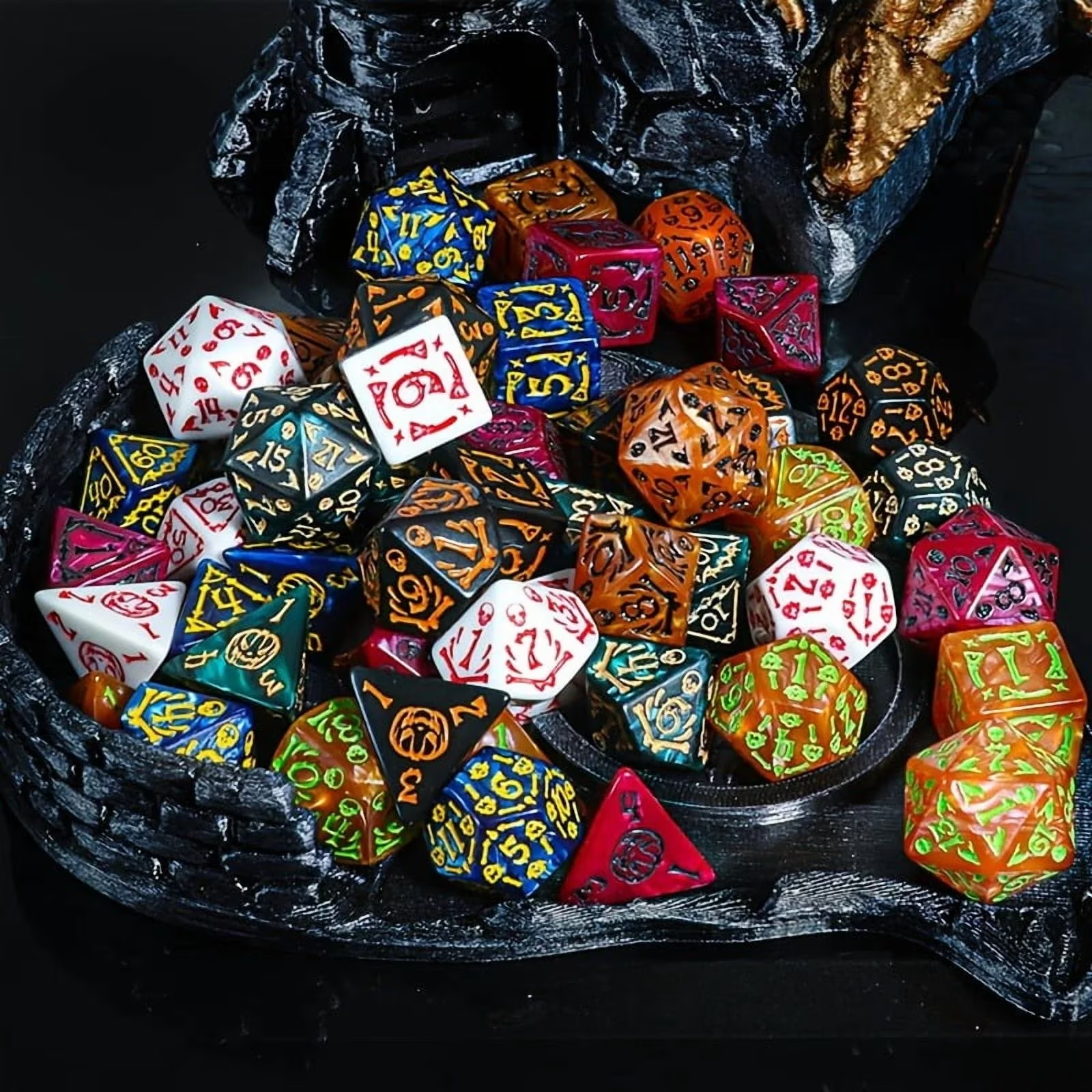 DND Dice Set -7pc Halloween Po - Party Games App recensione e prezzo