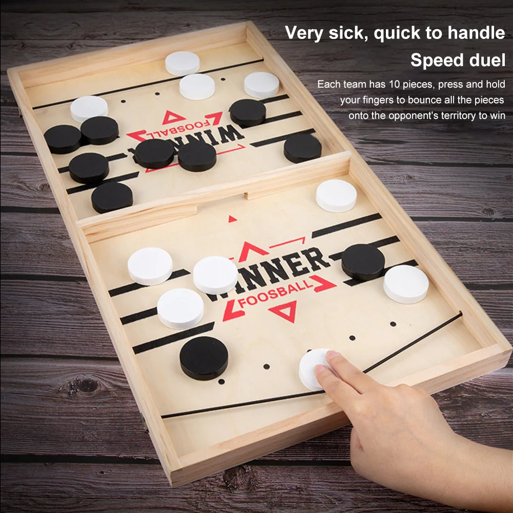 Sling Puck Board Games Wooden  - Party Games For 7 People recensione e prezzo