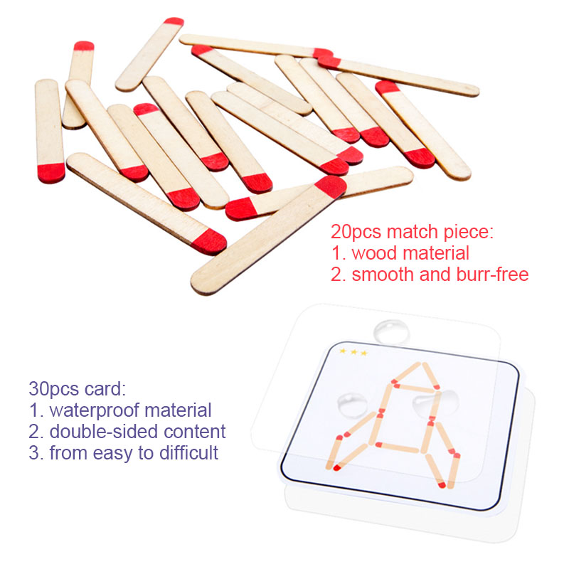 Montessori Matches Puzzles Gam - Party Games Kids Indoor recensione e prezzo