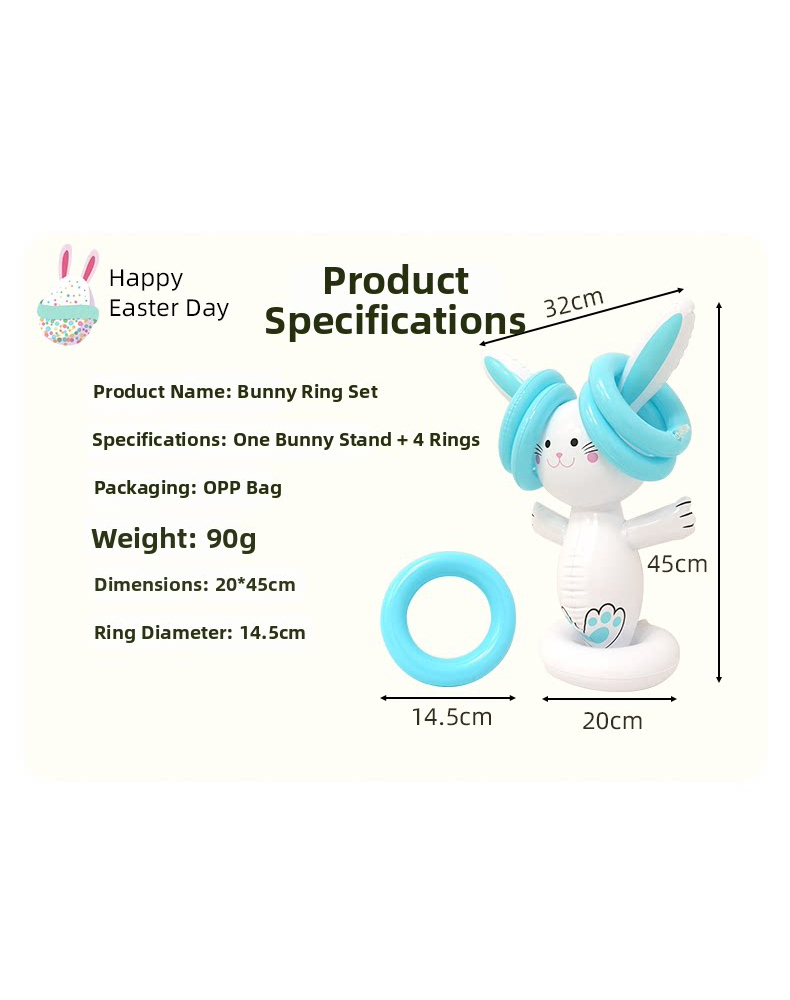 Easter Inflatable Bunny Ring T - Party Games Egg recensione e prezzo