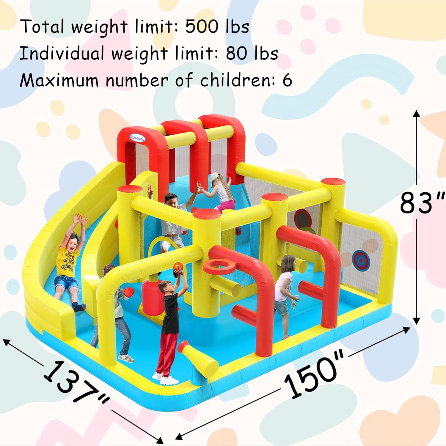 Kids Inflatable Water Slide Bo - Party Games Kids Indoor recensione e prezzo