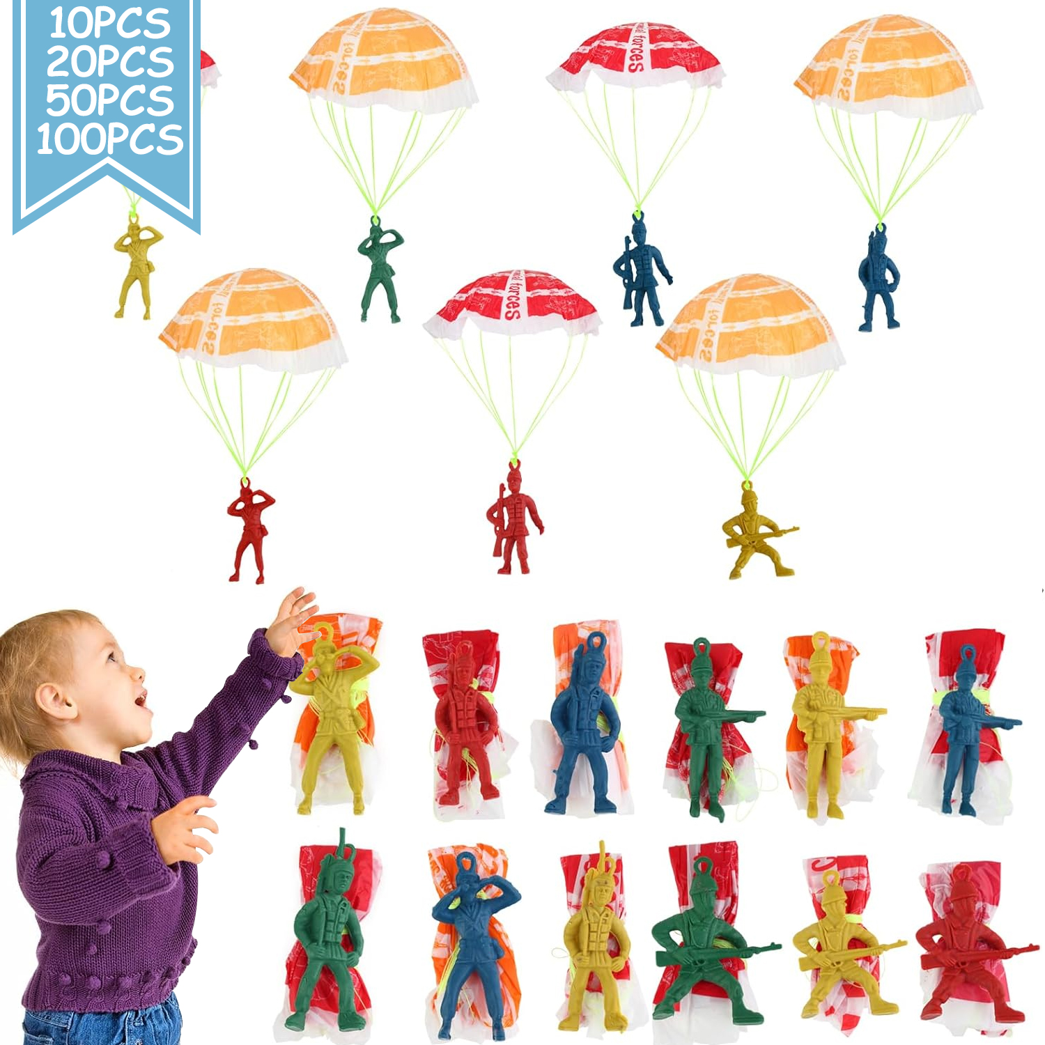 10/100pcs Parachute Toys for K - Party Games Graduation Ideas recensione e prezzo