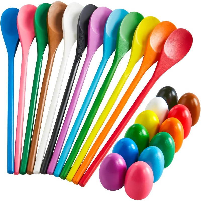 24 PCS Easter Egg and Spoon Ra - Party Games Egg recensione e prezzo