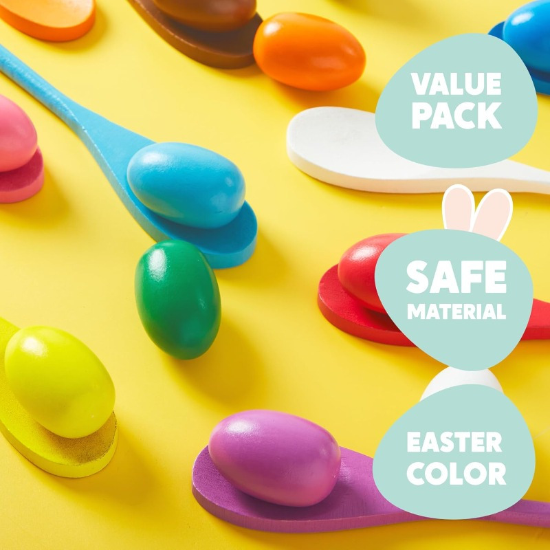 24 PCS Easter Egg and Spoon Ra - Party Games Egg recensione e prezzo