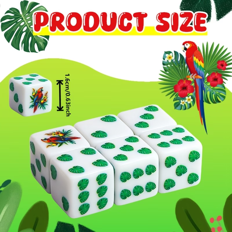 CANDYPIXEL 6PcsParrot D6 Dice  - Party Games App recensione e prezzo