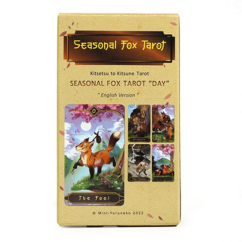 78pcs Tarot Cards Seasonal Fox - Party Games Meaning recensione e prezzo